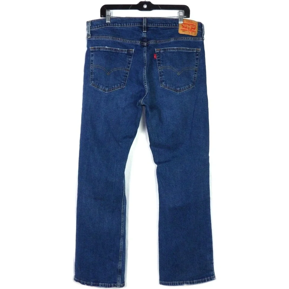 Levi's 527 Medium Wash Low Rise Boot Cut Denim Jeans Men's 36 X 32